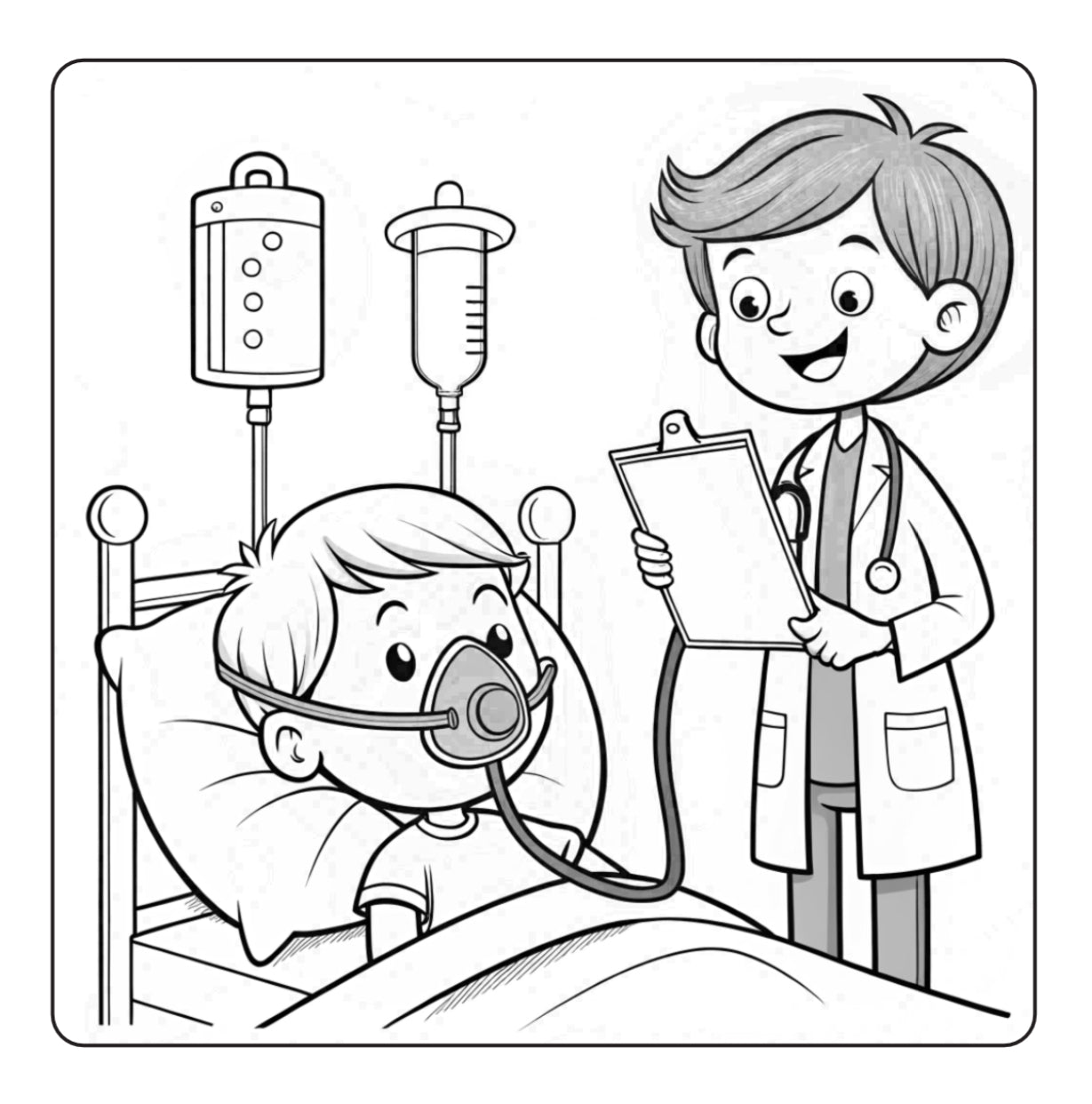 Anesthesia Coloring Book for Kids